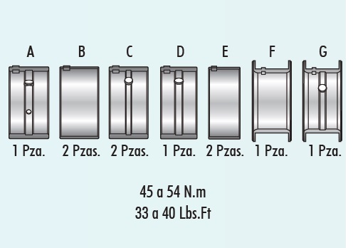 COJINETES DE BANCADA MORESA